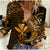 (Custom Personalised) Hawaii Hammerhead Shark Women Casual Shirt Polynesian Kakau With Kanaka Gold - Wonder Print Shop
