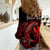 (Custom Personalised) Hawaii Hammerhead Shark Women Casual Shirt Polynesian Kakau With Kanaka Red - Wonder Print Shop
