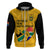 South Africa Hoodie African Pattern Happy Freedom Day Yellow Version - Wonder Print Shop