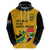 South Africa Hoodie African Pattern Happy Freedom Day Yellow Version - Wonder Print Shop