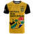 South Africa T Shirt African Pattern Happy Freedom Day Yellow Version - Wonder Print Shop