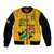 (Custom Personalised) South Africa Bomber Jacket African Pattern Happy Freedom Day Yellow Version - Wonder Print Shop
