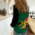 (Custom Personalised) South Africa Women Casual Shirt African Pattern Happy Freedom Day Green Version - Wonder Print Shop