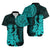 (Custom Personalised) Mexico Aztec Hawaiian Shirt El Calendario Maya Mix Huitzilopochtli Turquoise - Wonder Print Shop