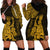 (Custom Personalised) Mexico Aztec Hoodie Dress El Calendario Maya Mix Huitzilopochtli Gold - Wonder Print Shop