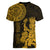 (Custom Personalised) Mexico Aztec Women V Neck T Shirt El Calendario Maya Mix Huitzilopochtli Gold - Wonder Print Shop