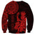 (Custom Personalised) Mexico Aztec Sweatshirt El Calendario Maya Mix Huitzilopochtli Red - Wonder Print Shop