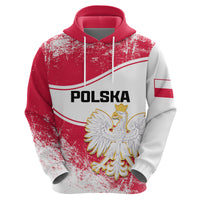 Poland Constitution Day Hoodie Coat Of Arms Grunge Style - Wonder Print Shop
