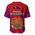 Papua New Guinea Baseball Jersey Central Province Mix Coat Of Arms Polynesian Art - Wonder Print Shop