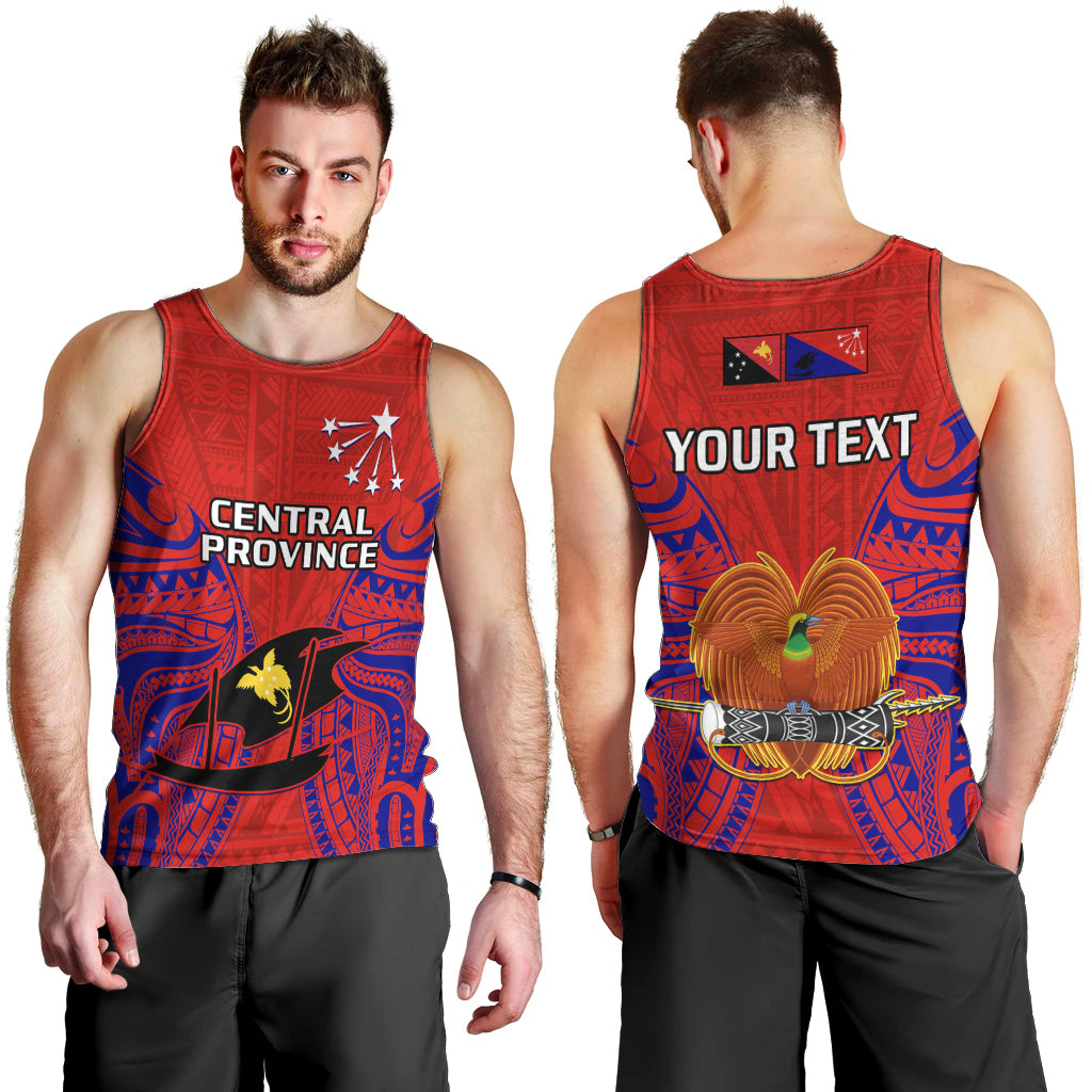 custom-personalised-papua-new-guinea-men-tank-top-central-province-mix-coat-of-arms-polynesian-art