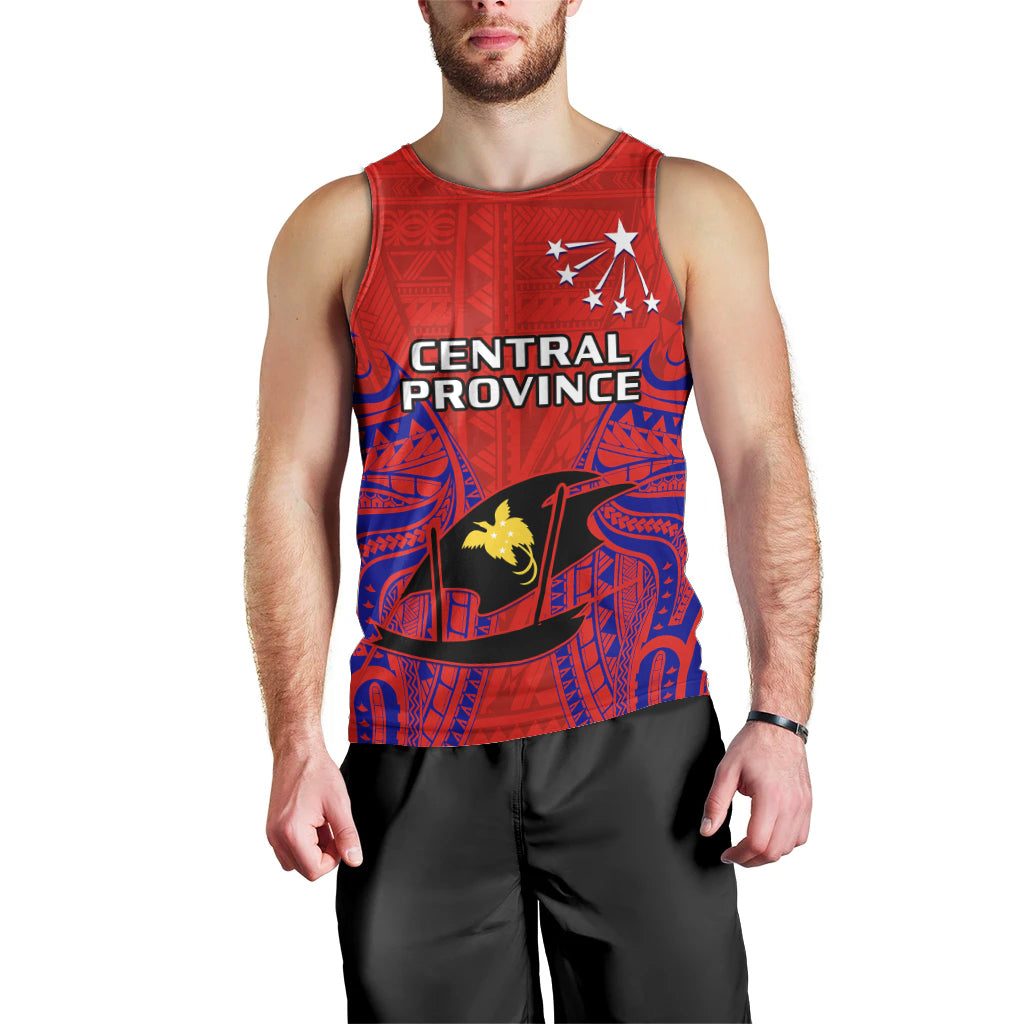 custom-personalised-papua-new-guinea-men-tank-top-central-province-mix-coat-of-arms-polynesian-art