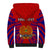 (Custom Personalised) Papua New Guinea Sherpa Hoodie Central Province Mix Coat Of Arms Polynesian Art - Wonder Print Shop