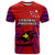 Custom Papua New Guinea T Shirt Central Province Mix Coat Of Arms Polynesian Art - Wonder Print Shop
