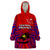 (Custom Personalised) Papua New Guinea Wearable Blanket Hoodie Central Province Mix Coat Of Arms Polynesian Art - Wonder Print Shop