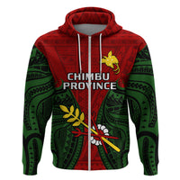 Papua New Guinea Hoodie Chimbu Province Mix Coat Of Arms Polynesian Art - Wonder Print Shop