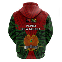 Papua New Guinea Hoodie Chimbu Province Mix Coat Of Arms Polynesian Art - Wonder Print Shop