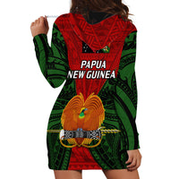 Papua New Guinea Hoodie Dress Chimbu Province Mix Coat Of Arms Polynesian Art - Wonder Print Shop
