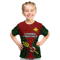 Papua New Guinea Kid T Shirt Chimbu Province Mix Coat Of Arms Polynesian Art - Wonder Print Shop