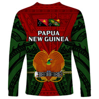 Papua New Guinea Long Sleeve Shirt Chimbu Province Mix Coat Of Arms Polynesian Art - Wonder Print Shop