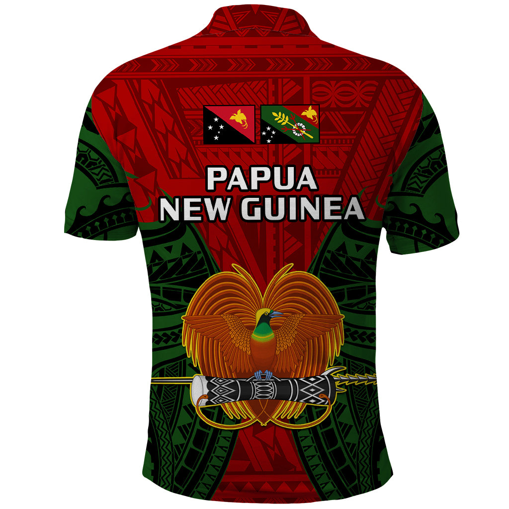 Papua New Guinea Polo Shirt Chimbu Province Mix Coat Of Arms Polynesian Art - Wonder Print Shop