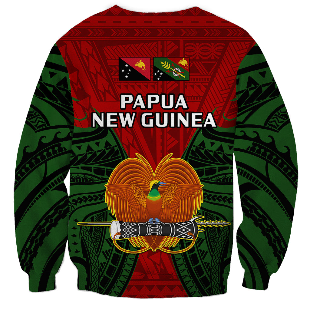 Papua New Guinea Sweatshirt Chimbu Province Mix Coat Of Arms Polynesian Art - Wonder Print Shop
