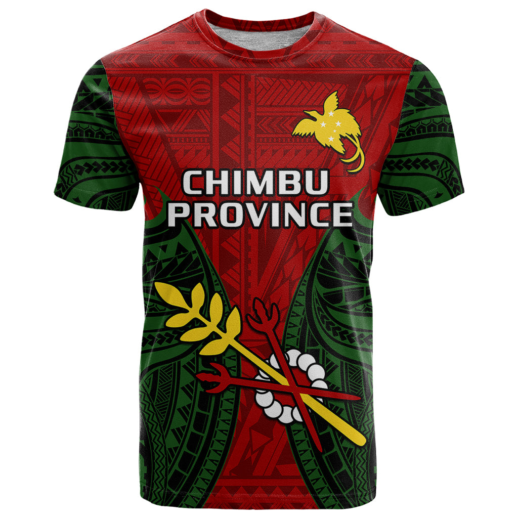 Papua New Guinea T Shirt Chimbu Province Mix Coat Of Arms Polynesian Art - Wonder Print Shop