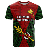 Custom Papua New Guinea T Shirt Chimbu Province Mix Coat Of Arms Polynesian Art - Wonder Print Shop