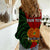 (Custom Personalised) Papua New Guinea Women Casual Shirt Chimbu Province Mix Coat Of Arms Polynesian Art - Wonder Print Shop