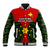 Papua New Guinea Baseball Jacket Eastern Highlands Province Mix Coat Of Arms Polynesian Art - Wonder Print Shop