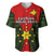 Papua New Guinea Baseball Jersey Eastern Highlands Province Mix Coat Of Arms Polynesian Art - Wonder Print Shop