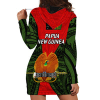 Papua New Guinea Hoodie Dress Eastern Highlands Province Mix Coat Of Arms Polynesian Art - Wonder Print Shop