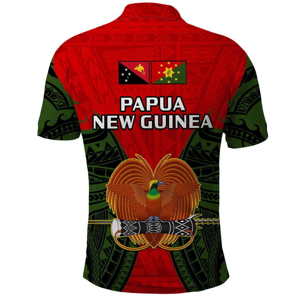 Papua New Guinea Polo Shirt Eastern Highlands Province Mix Coat Of Arms Polynesian Art - Wonder Print Shop