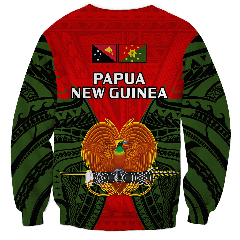 Papua New Guinea Sweatshirt Eastern Highlands Province Mix Coat Of Arms Polynesian Art - Wonder Print Shop
