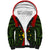 (Custom Personalised) Papua New Guinea Sherpa Hoodie Eastern Highlands Province Mix Coat Of Arms Polynesian Art - Wonder Print Shop