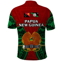 Papua New Guinea Polo Shirt East New Britain Province Mix Coat Of Arms Polynesian Art - Wonder Print Shop