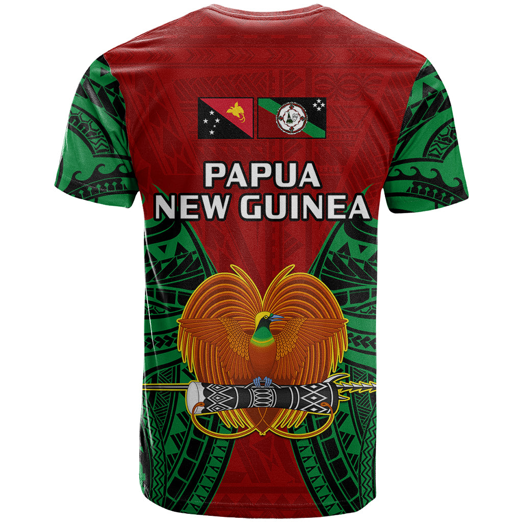 Papua New Guinea T Shirt East New Britain Province Mix Coat Of Arms Polynesian Art - Wonder Print Shop