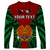 (Custom Personalised) Papua New Guinea Long Sleeve Shirt East New Britain Province Mix Coat Of Arms Polynesian Art - Wonder Print Shop