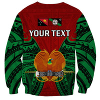 (Custom Personalised) Papua New Guinea Sweatshirt East New Britain Province Mix Coat Of Arms Polynesian Art - Wonder Print Shop