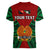 (Custom Personalised) Papua New Guinea Women V Neck T Shirt East New Britain Province Mix Coat Of Arms Polynesian Art - Wonder Print Shop