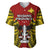 Papua New Guinea Baseball Jersey Madang Province Mix Coat Of Arms Polynesian Art - Wonder Print Shop