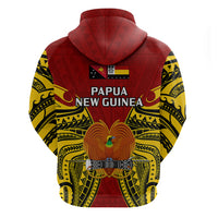 Papua New Guinea Hoodie Madang Province Mix Coat Of Arms Polynesian Art - Wonder Print Shop