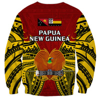 Papua New Guinea Sweatshirt Madang Province Mix Coat Of Arms Polynesian Art - Wonder Print Shop