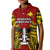 Custom Papua New Guinea Polo Shirt for Kid Madang Province Mix Coat Of Arms Polynesian Art - Wonder Print Shop