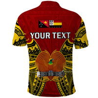 Custom Papua New Guinea Polo Shirt Madang Province Mix Coat Of Arms Polynesian Art - Wonder Print Shop