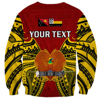 (Custom Personalised) Papua New Guinea Sweatshirt Madang Province Mix Coat Of Arms Polynesian Art - Wonder Print Shop
