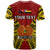 Custom Papua New Guinea T Shirt Madang Province Mix Coat Of Arms Polynesian Art - Wonder Print Shop