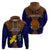 Custom Papua New Guinea Hoodie Manus Province Mix Coat Of Arms Polynesian Art - Wonder Print Shop