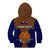 (Custom Personalised) Papua New Guinea Kid Hoodie Manus Province Mix Coat Of Arms Polynesian Art - Wonder Print Shop