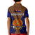 Custom Papua New Guinea Polo Shirt for Kid Manus Province Mix Coat Of Arms Polynesian Art - Wonder Print Shop