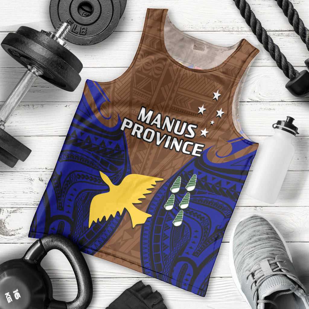 custom-personalised-papua-new-guinea-men-tank-top-manus-province-mix-coat-of-arms-polynesian-art